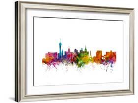 Las Vegas Nevada Skyline-Michael Tompsett-Framed Art Print
