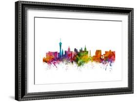 Las Vegas Nevada Skyline-Michael Tompsett-Framed Art Print