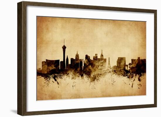 Las Vegas Nevada Skyline-Michael Tompsett-Framed Art Print