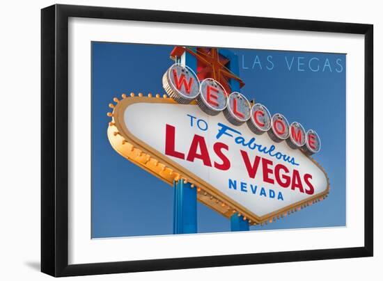 Las Vegas, Nevada - Welcome Sign-Lantern Press-Framed Art Print