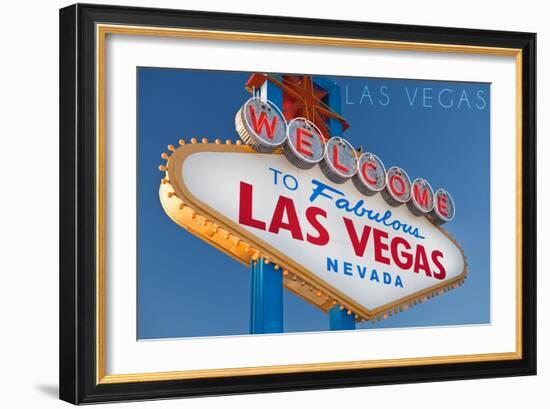 Las Vegas, Nevada - Welcome Sign-Lantern Press-Framed Art Print