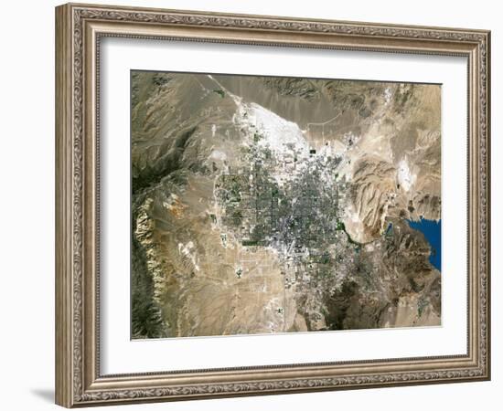 Las Vegas, Satellite Image-PLANETOBSERVER-Framed Photographic Print