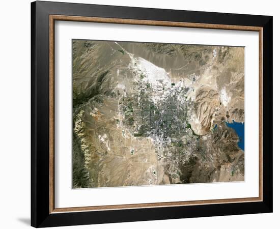 Las Vegas, Satellite Image-PLANETOBSERVER-Framed Photographic Print