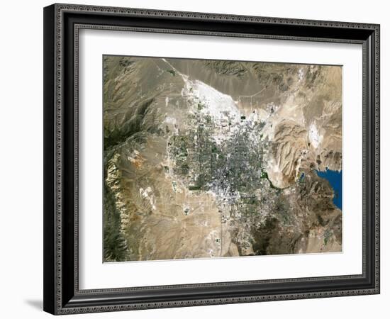 Las Vegas, Satellite Image-PLANETOBSERVER-Framed Photographic Print