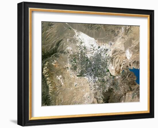 Las Vegas, Satellite Image-PLANETOBSERVER-Framed Photographic Print