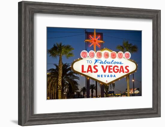 Las Vegas Sign at Night, Nevada, United States of America, North America-Ben Pipe-Framed Photographic Print