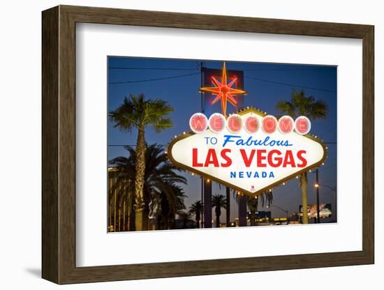 Las Vegas Sign at Night, Nevada, United States of America, North America-Ben Pipe-Framed Photographic Print