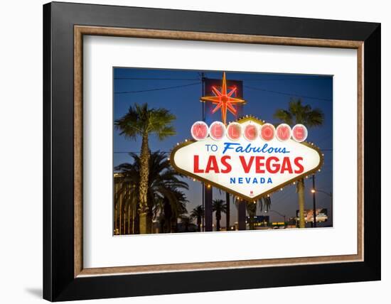 Las Vegas Sign at Night, Nevada, United States of America, North America-Ben Pipe-Framed Photographic Print