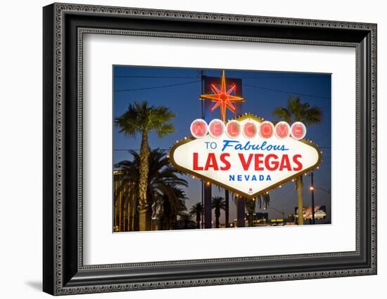 Las Vegas Sign at Night, Nevada, United States of America, North America-Ben Pipe-Framed Photographic Print