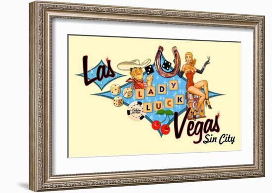 Las Vegas, Sin City-null-Framed Giclee Print