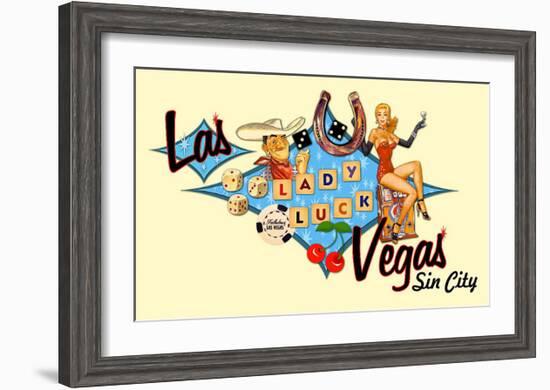 Las Vegas, Sin City-null-Framed Giclee Print