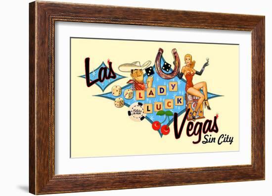 Las Vegas, Sin City-null-Framed Giclee Print