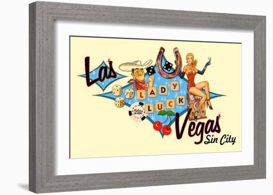 Las Vegas, Sin City-null-Framed Giclee Print