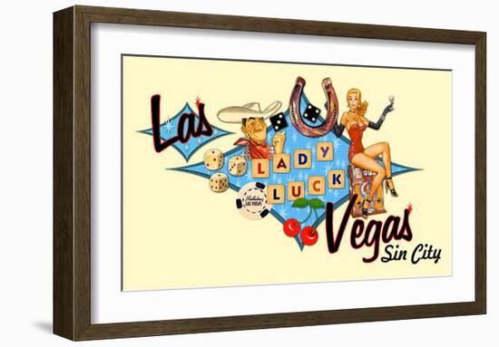 Las Vegas, Sin City-null-Framed Giclee Print