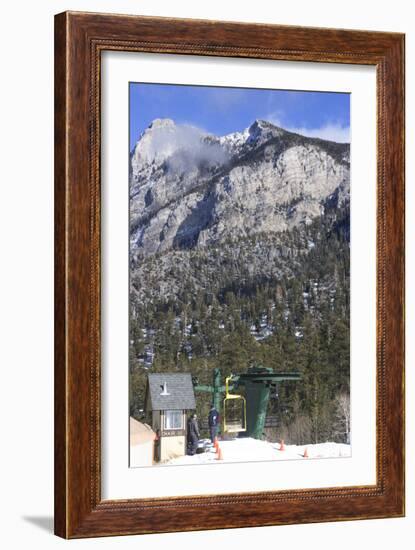 Las Vegas Ski and Snowboard Resort, Mt Charleston, Near Las Vegas, Nevada, United States-Natalie Tepper-Framed Photo