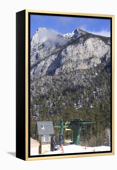 Las Vegas Ski and Snowboard Resort, Mt Charleston, Near Las Vegas, Nevada, United States-Natalie Tepper-Framed Stretched Canvas