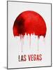 Las Vegas Skyline Red-null-Mounted Art Print