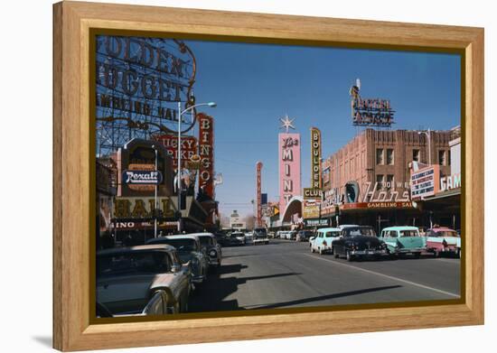 Las Vegas Street Scene-Philip Gendreau-Framed Premier Image Canvas