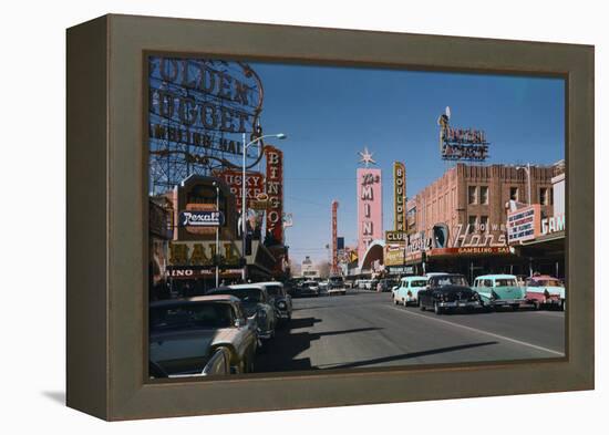 Las Vegas Street Scene-Philip Gendreau-Framed Premier Image Canvas