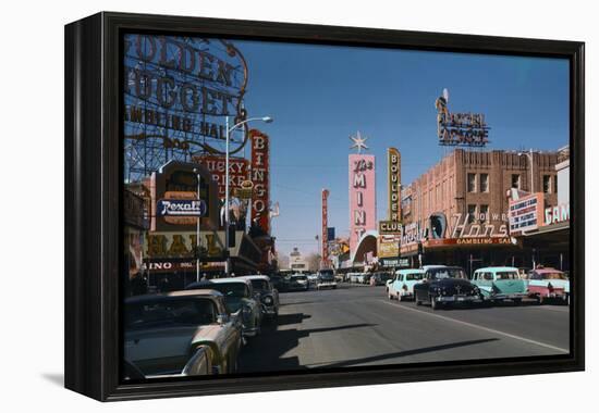 Las Vegas Street Scene-Philip Gendreau-Framed Premier Image Canvas