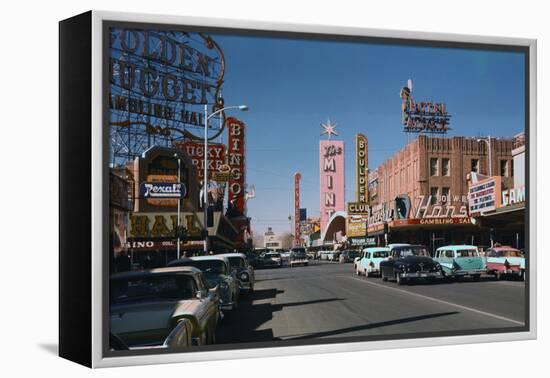 Las Vegas Street Scene-Philip Gendreau-Framed Premier Image Canvas