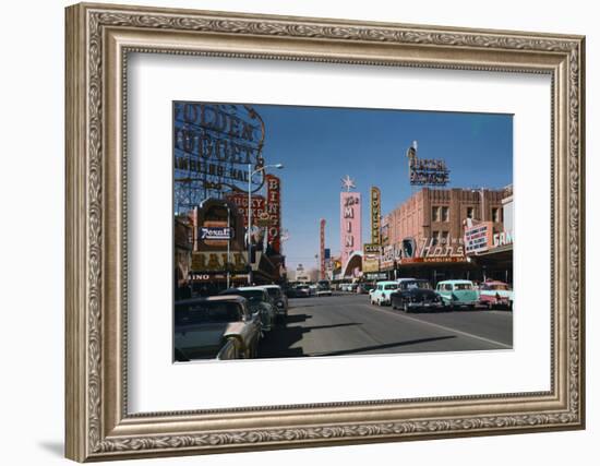 Las Vegas Street Scene-Philip Gendreau-Framed Photographic Print