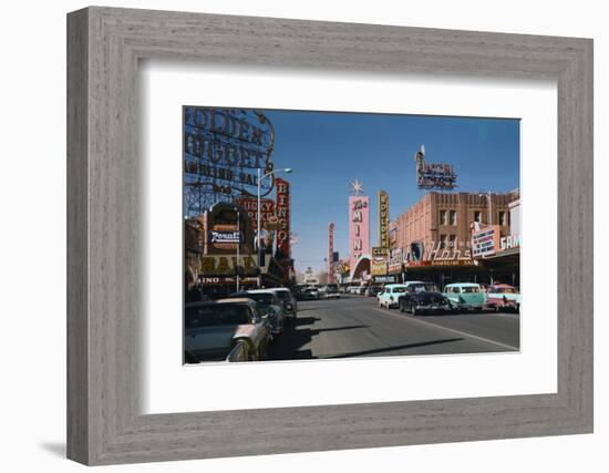 Las Vegas Street Scene-Philip Gendreau-Framed Photographic Print