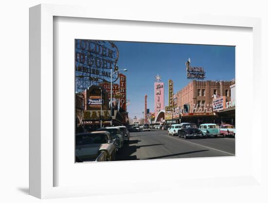 Las Vegas Street Scene-Philip Gendreau-Framed Photographic Print