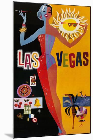 Las Vegas-null-Mounted Art Print