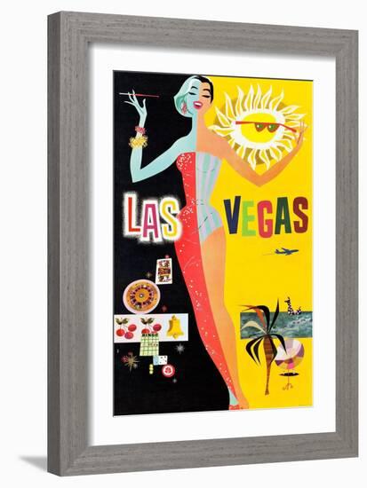 Las Vegas-David Klein-Framed Art Print