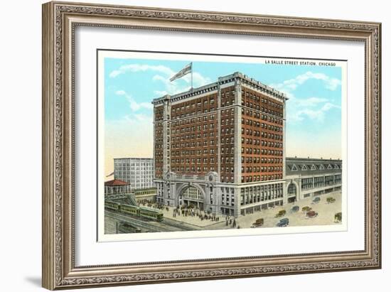 LaSalle Street Station, Chicago, Illinois-null-Framed Art Print