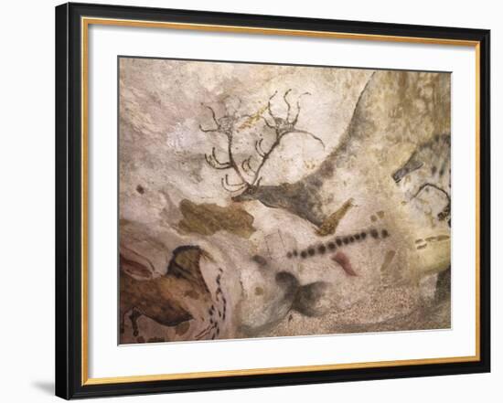 Lascaux Caves - élan aux bois-Historic Collection-Framed Premium Giclee Print