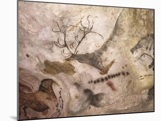 Lascaux Caves - élan aux bois-Historic Collection-Mounted Premium Giclee Print