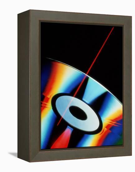 Laser Videodisc with Simulated Laser Beam-David Parker-Framed Premier Image Canvas