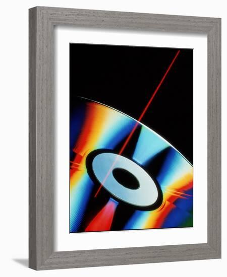 Laser Videodisc with Simulated Laser Beam-David Parker-Framed Photographic Print