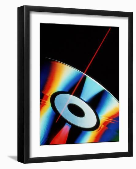 Laser Videodisc with Simulated Laser Beam-David Parker-Framed Photographic Print