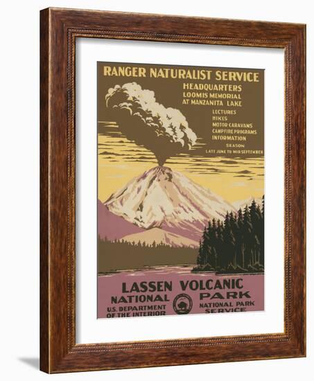 Lassen Volcanic National Park, c.1938-null-Framed Art Print