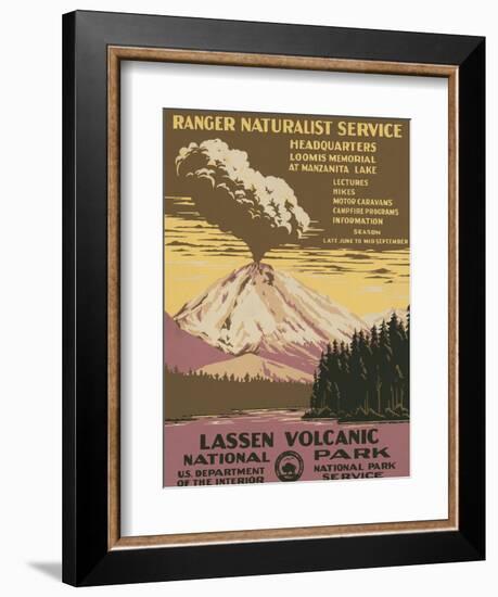 Lassen Volcanic National Park, c.1938-null-Framed Art Print