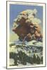 Lassen Volcano Erupting-null-Mounted Art Print