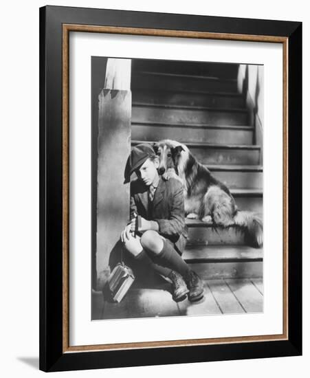 Lassie Come Home, Roddy Mcdowall, 1943-null-Framed Premium Photographic Print