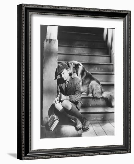 Lassie Come Home, Roddy Mcdowall, 1943-null-Framed Premium Photographic Print