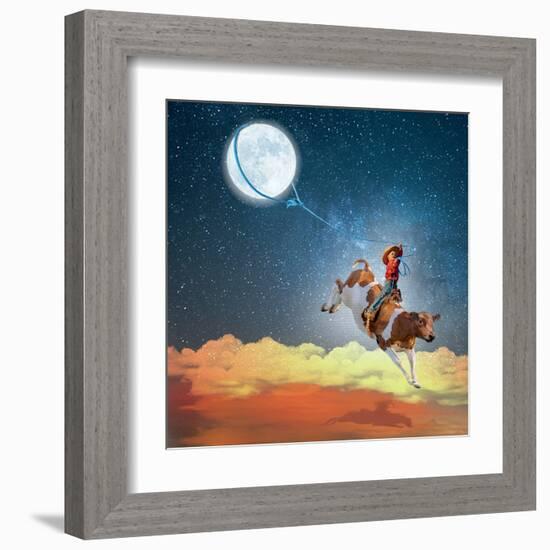 Lasso the Moon-Nancy Tillman-Framed Art Print