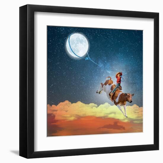 Lasso the Moon-Nancy Tillman-Framed Art Print