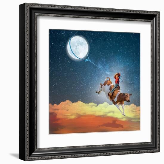 Lasso the Moon-Nancy Tillman-Framed Art Print