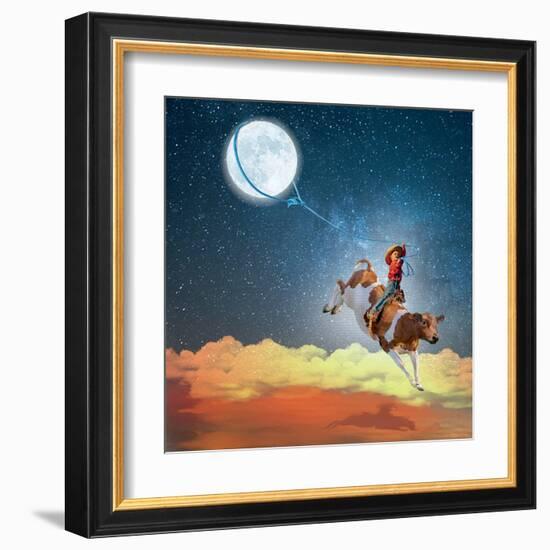 Lasso the Moon-Nancy Tillman-Framed Art Print