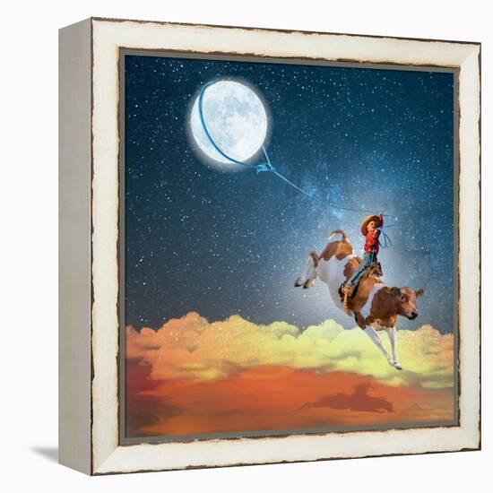 Lasso the Moon-Nancy Tillman-Framed Stretched Canvas