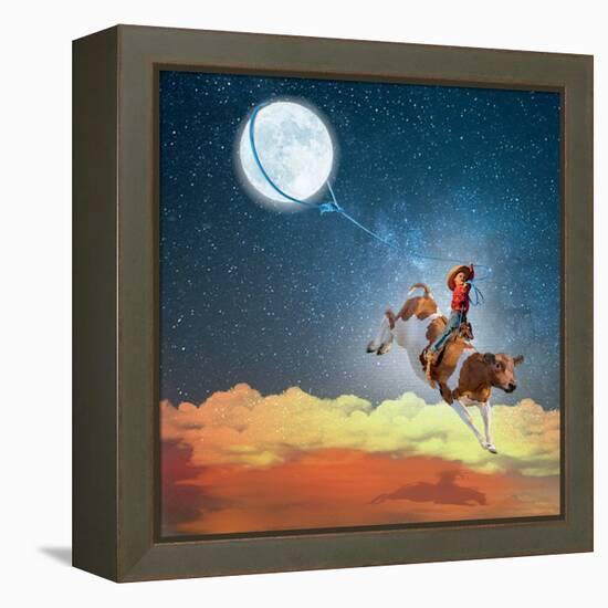 Lasso the Moon-Nancy Tillman-Framed Stretched Canvas