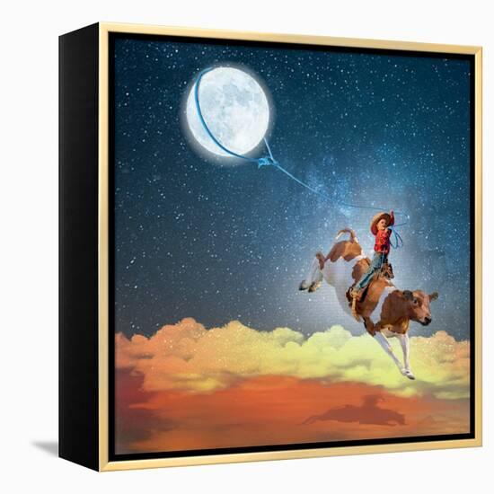 Lasso the Moon-Nancy Tillman-Framed Stretched Canvas