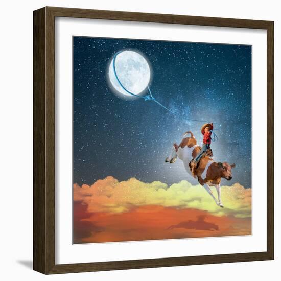 Lasso the Moon-Nancy Tillman-Framed Premium Giclee Print