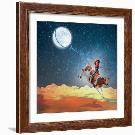 Lasso the Moon-Nancy Tillman-Framed Premium Giclee Print